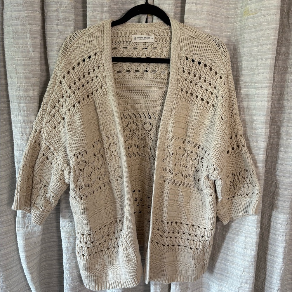 Lucky Brand Beige Knit Top